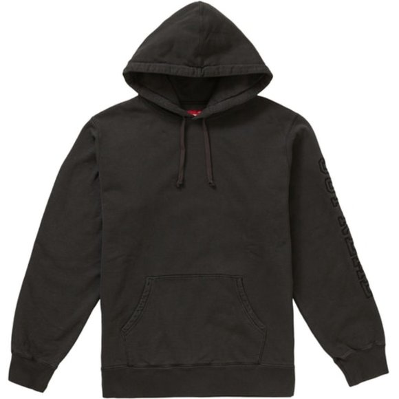 Overdyed hooded sweatshirt